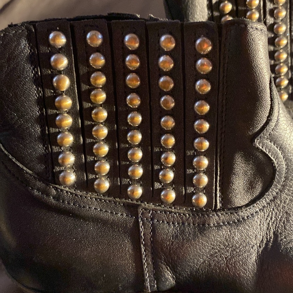 Golden Goose navy /blk cowboy boots - Picture 2 of 3
